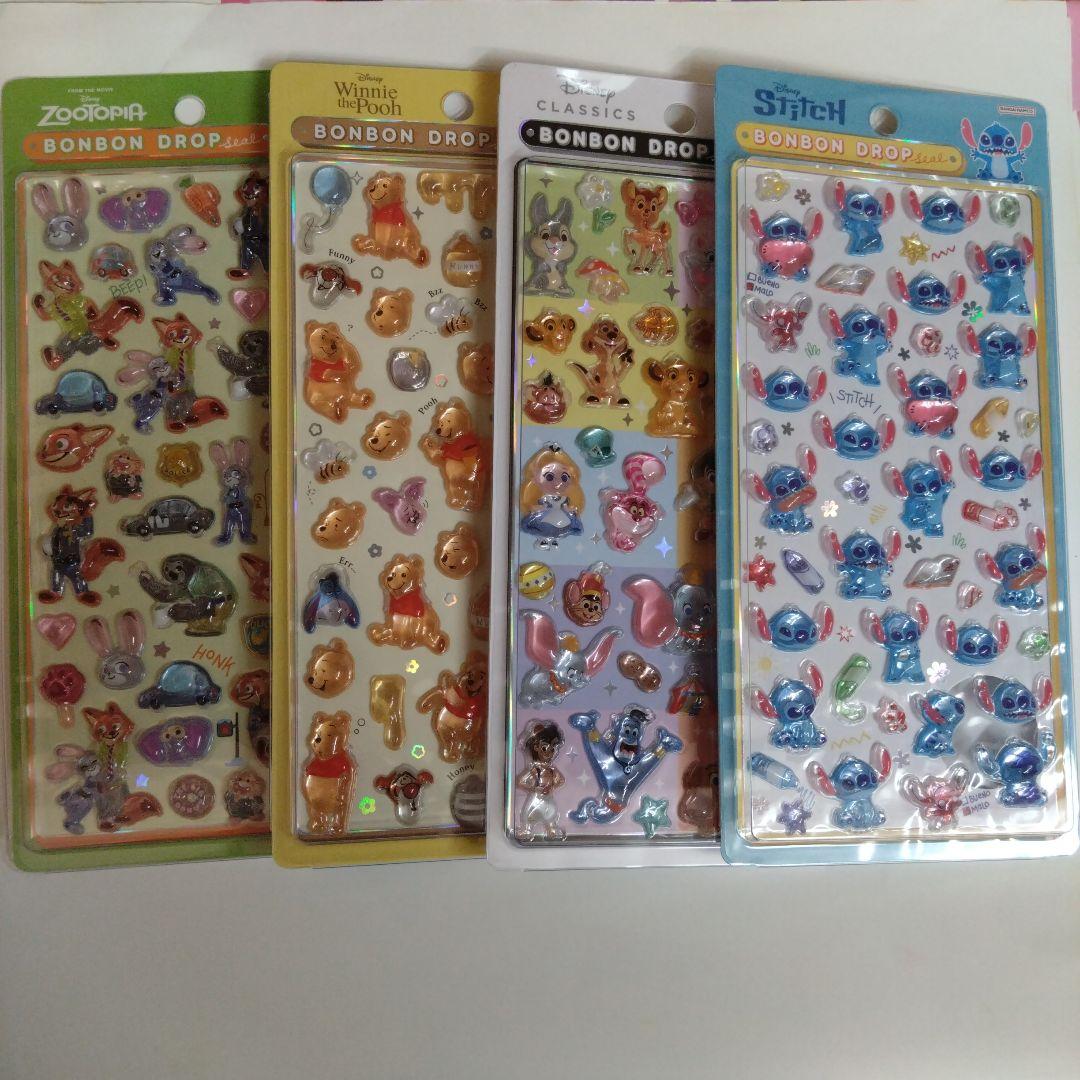【正規品】ディズニー ボンボンドロップシール まとめ売り