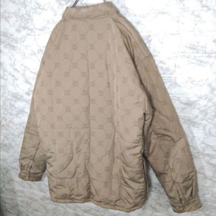 【STUSSY】90s'紺タグ モノグラムデザイン 中綿　ジャケット