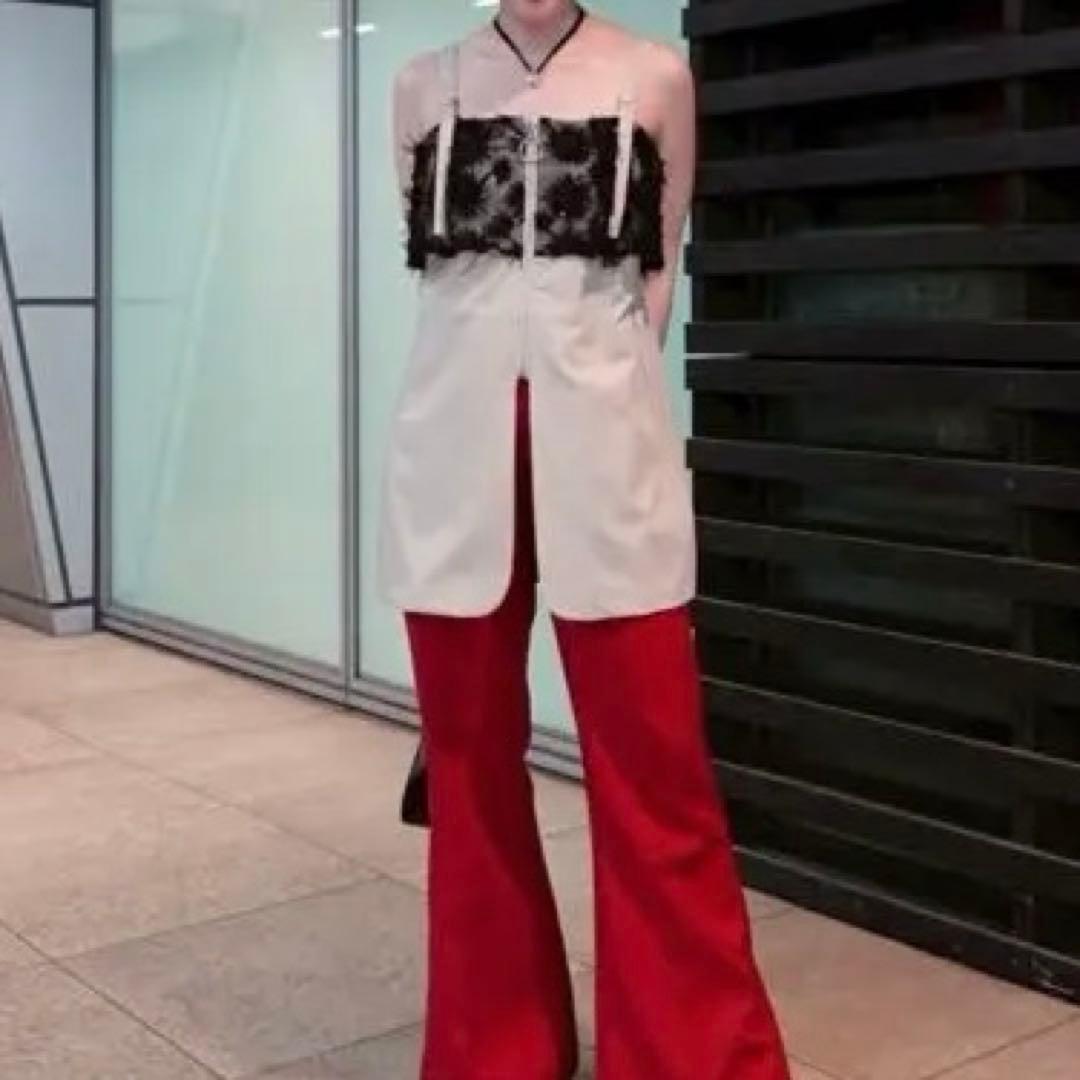 sahara Fluffy Layered Zip Top ベージュ