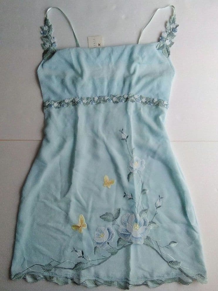 パルファージュ「花と蝶」ブラジャー・ショーツ・スリップ 3点セット