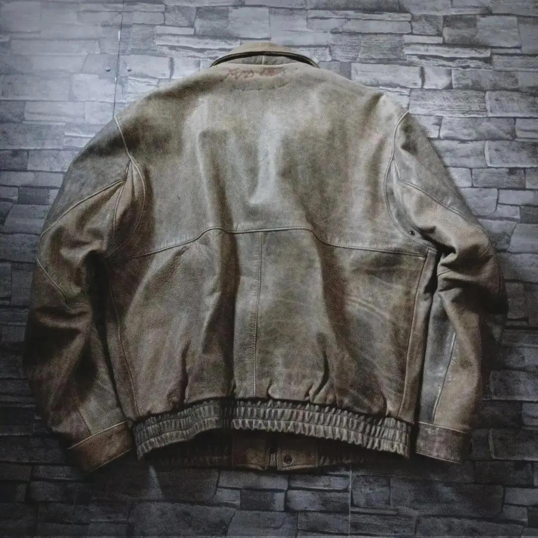 ビンテージ☆TOP RIDER レザージャケット 革ジャン A2タイプ ゆったり