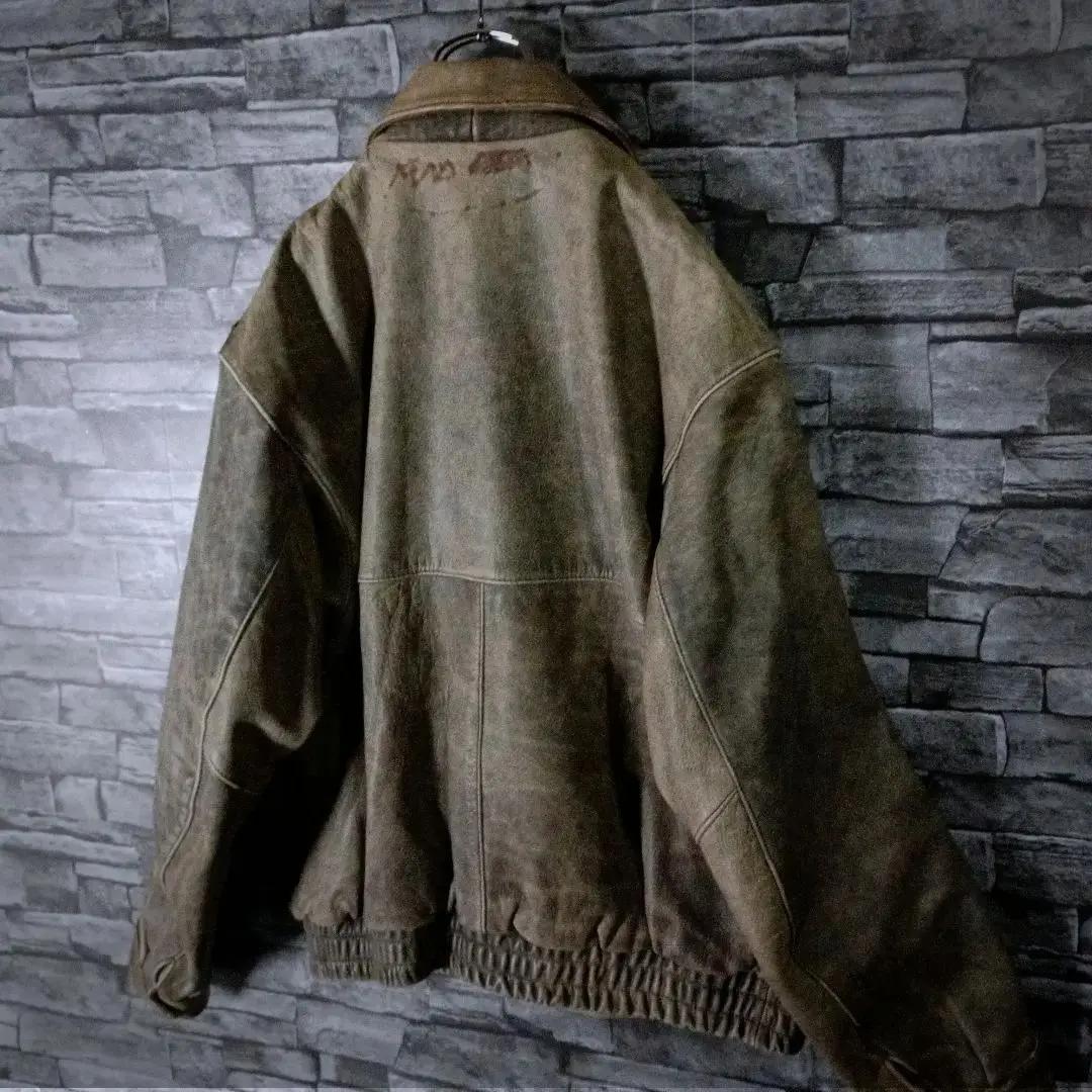 ビンテージ☆TOP RIDER レザージャケット 革ジャン A2タイプ ゆったり