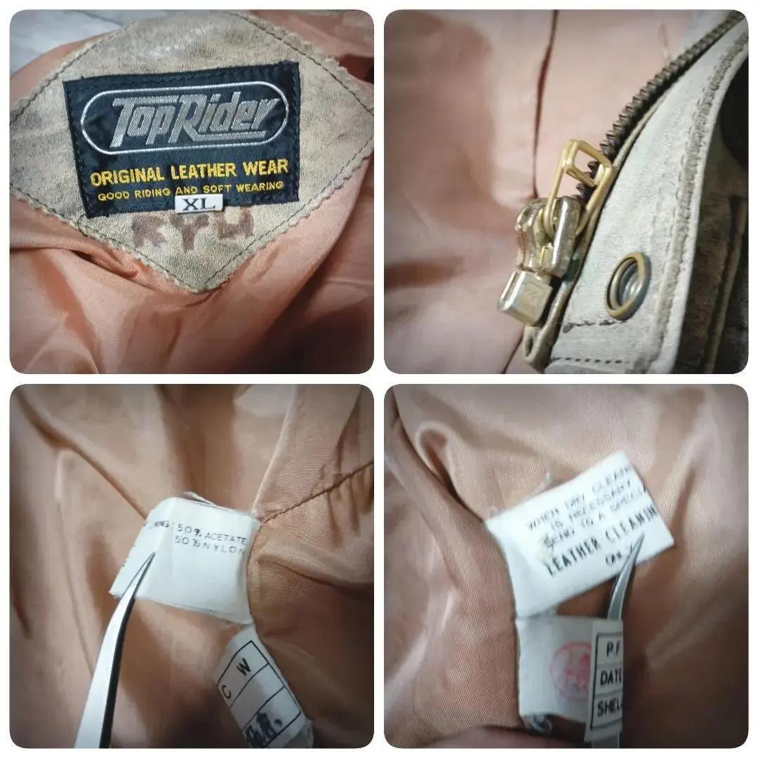 ビンテージ☆TOP RIDER レザージャケット 革ジャン A2タイプ ゆったり