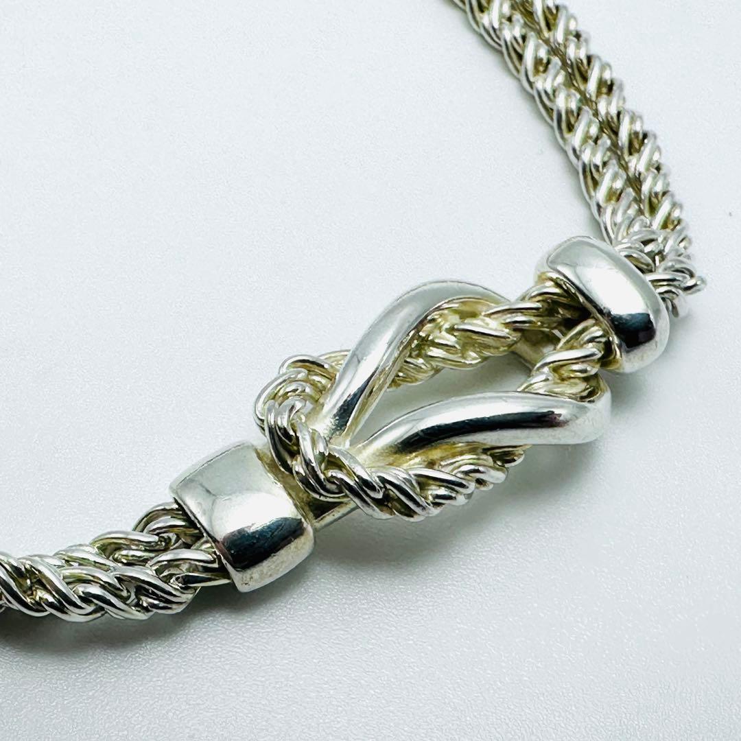 Tiffany ダブルロープ　センターノット　ブレスレット　シルバー　Ag925