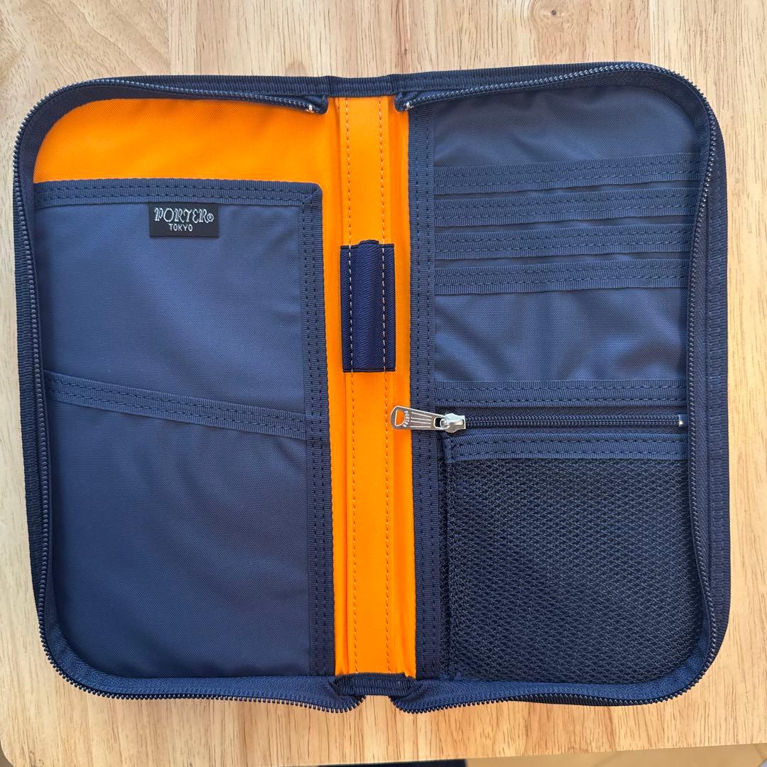PORTER トラベルオーガナイザー ネイビー パスポートケース