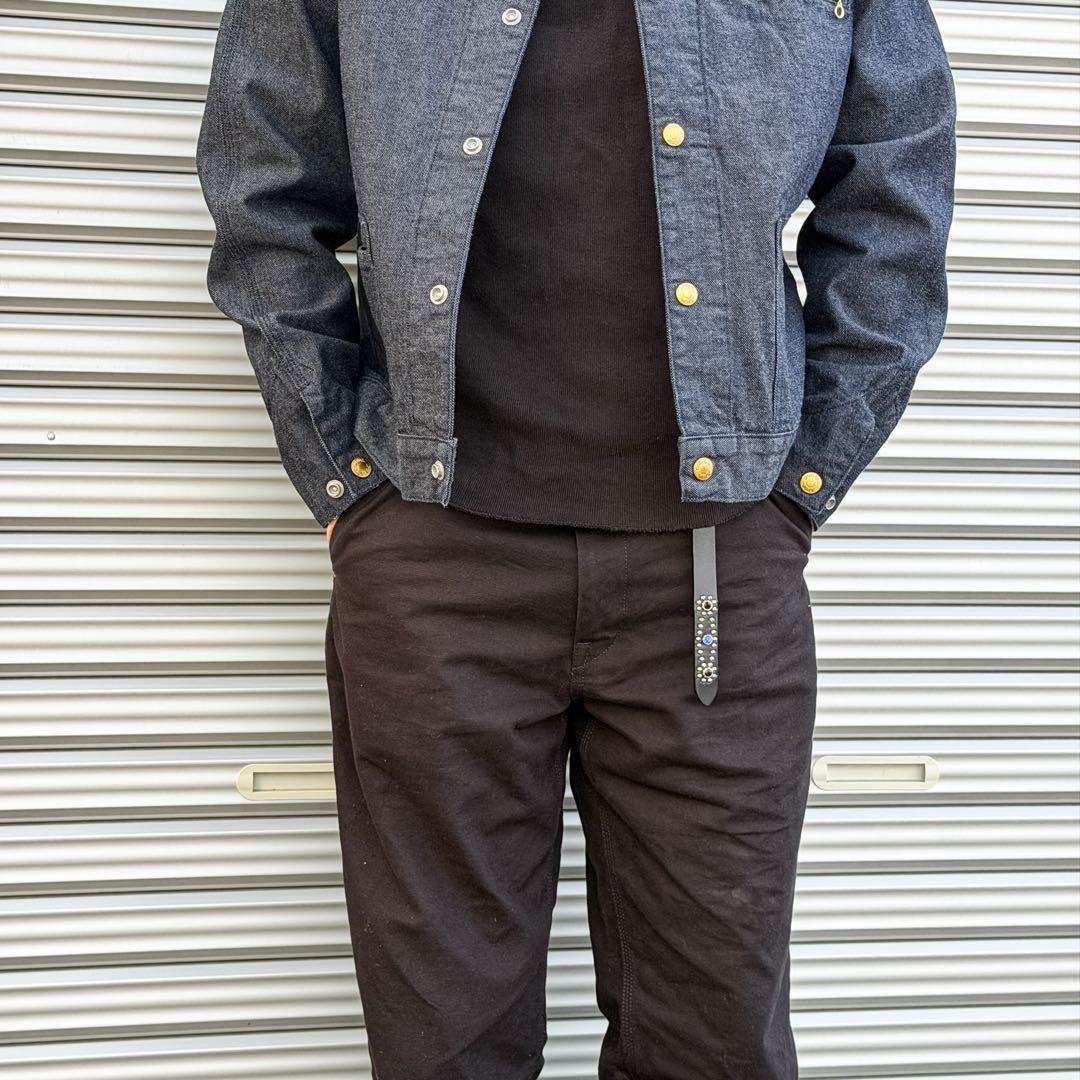 スタッズナローベルトBLUE EYE 18mm