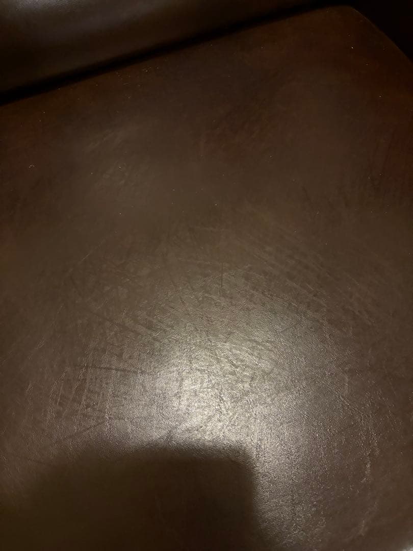 レザーソファ 1p ダークブラウン