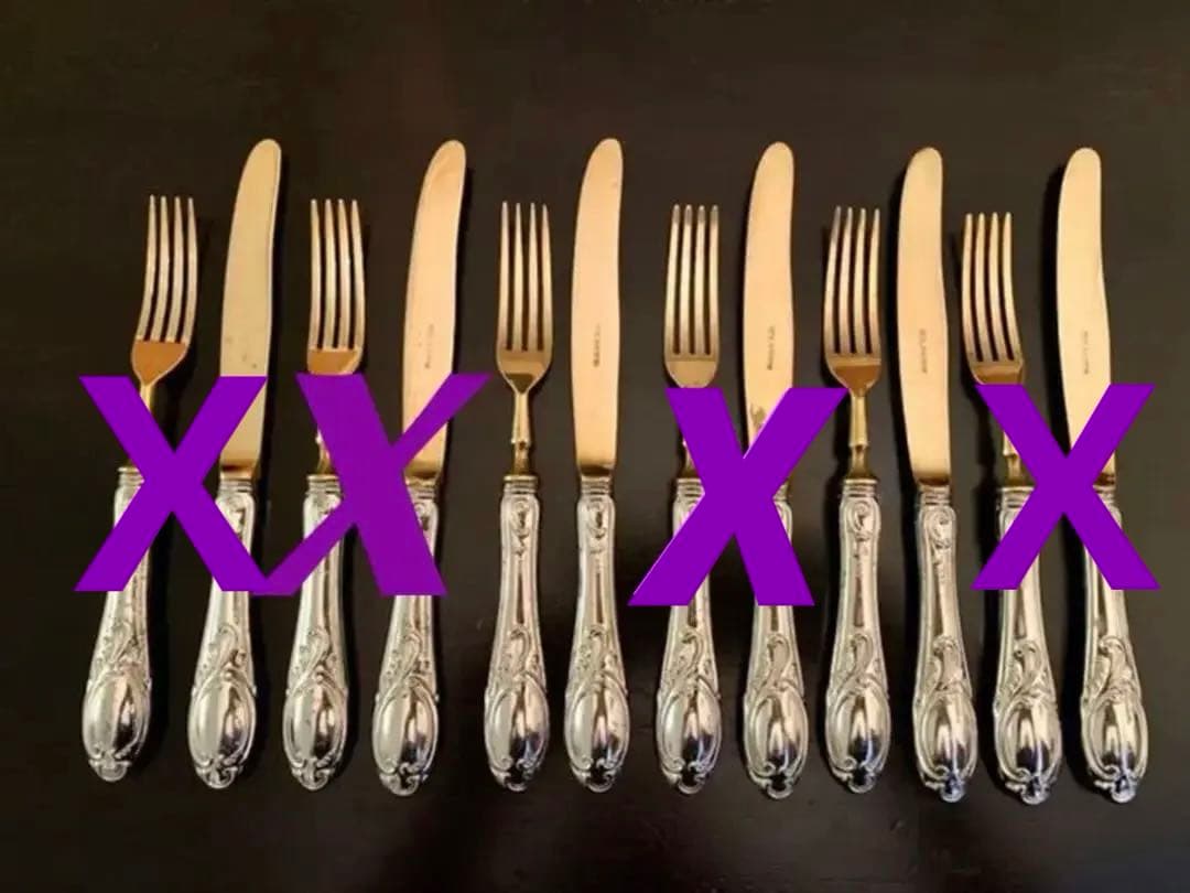 ドイツ　アンティーク ゾーリンゲン　シルバー800 デザート　フォークとナイフ