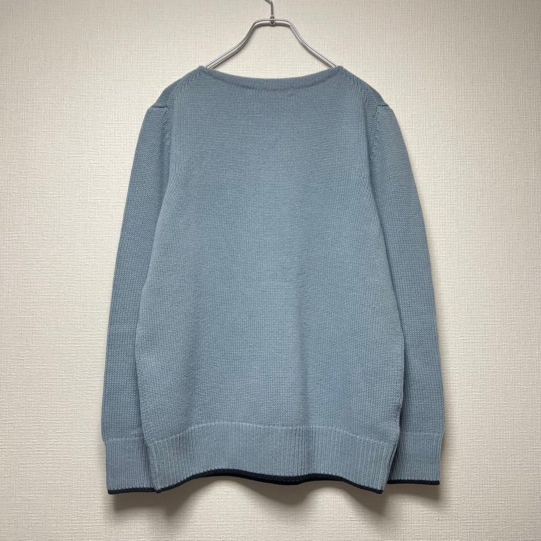 MARNI マルニ Mロゴ プルオーバーニット セーター ローゲージ 青系 38