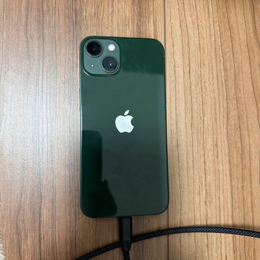 箱あり　simフリー iPhone13 128G グリーン　バッテリー80%