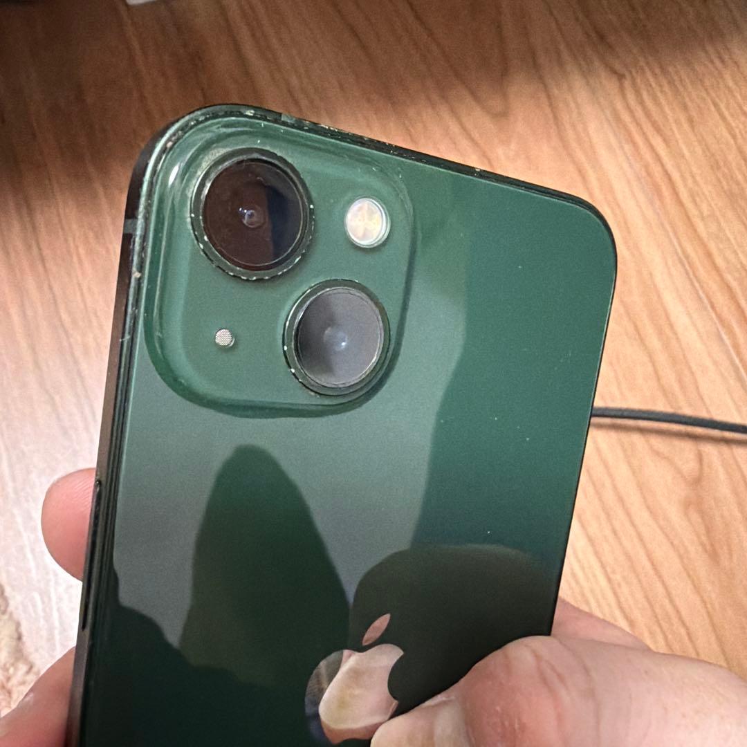 箱あり　simフリー iPhone13 128G グリーン　バッテリー80%