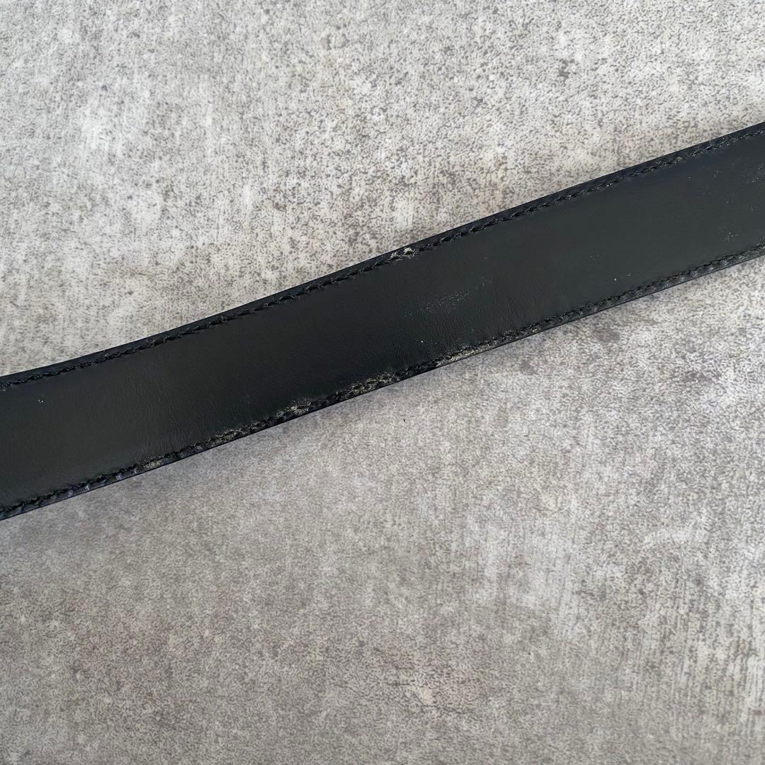 サルヴァトーレフェラガモ ダブルガンチーニ ベルト ブラック シルバー 黒