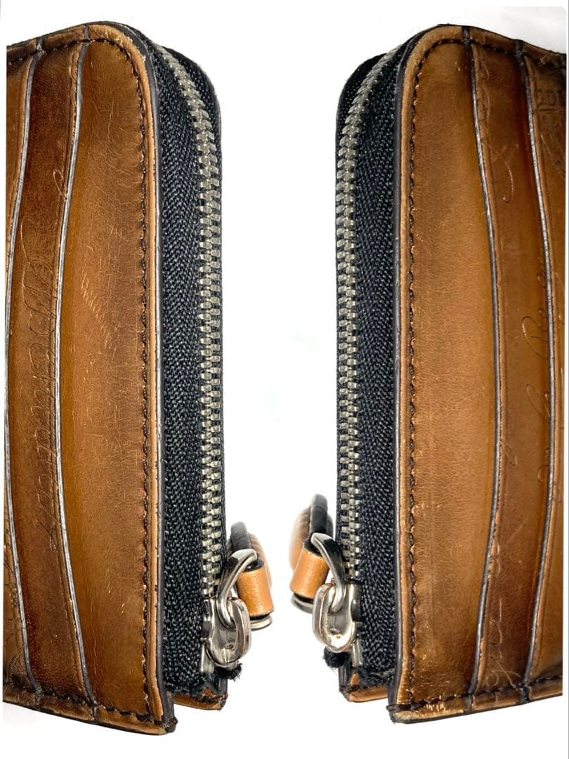 美品　ベルルッティ　スクリット　カリグラフィ　レザー　ケース　カードケース