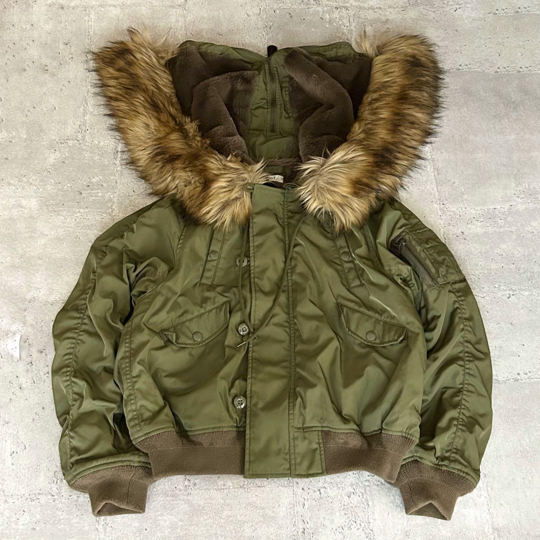 大人気 moussy n2b フライトジャケット 短丈 ボンバージャケット