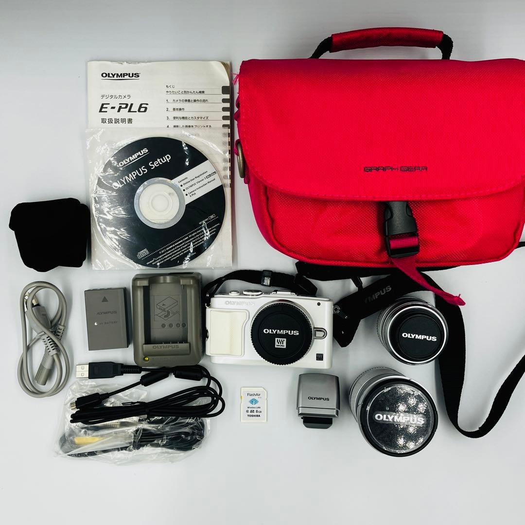 ✨美品✨　OLYMPUS E-PL6 ダブルレンズ ミラーレス