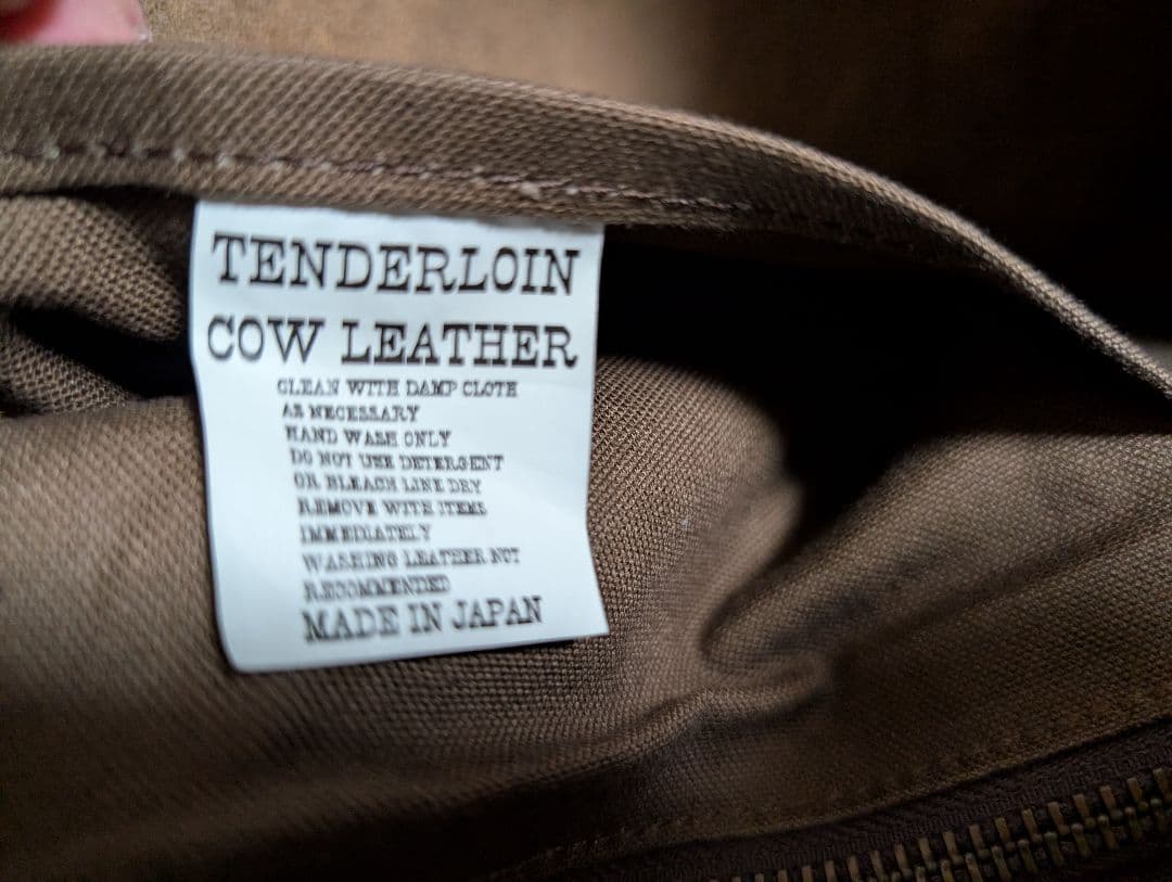 TENDERLOIN×PORTER T-TOTE カウレザー ブラウン