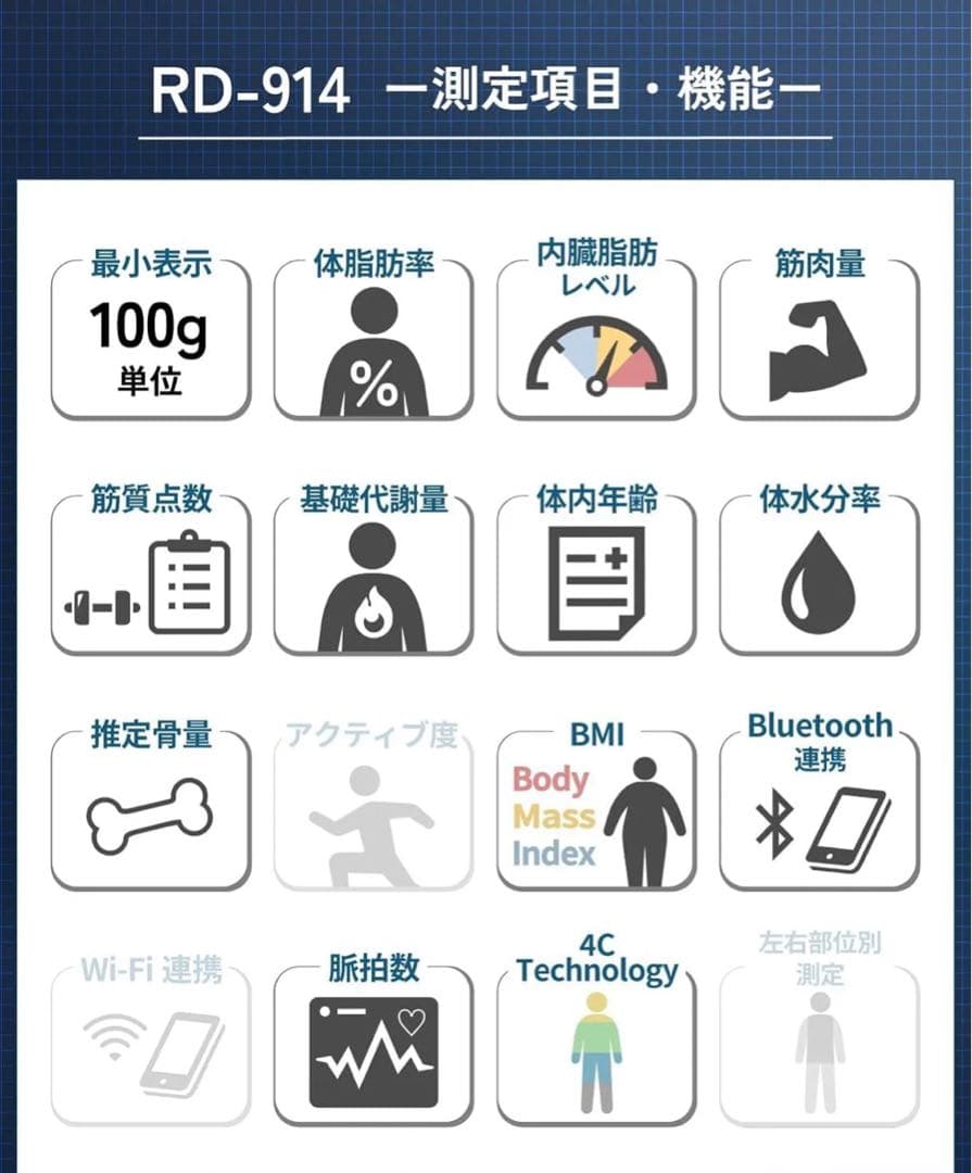 TANITA Innerscan RD-914L体重計 デジタル