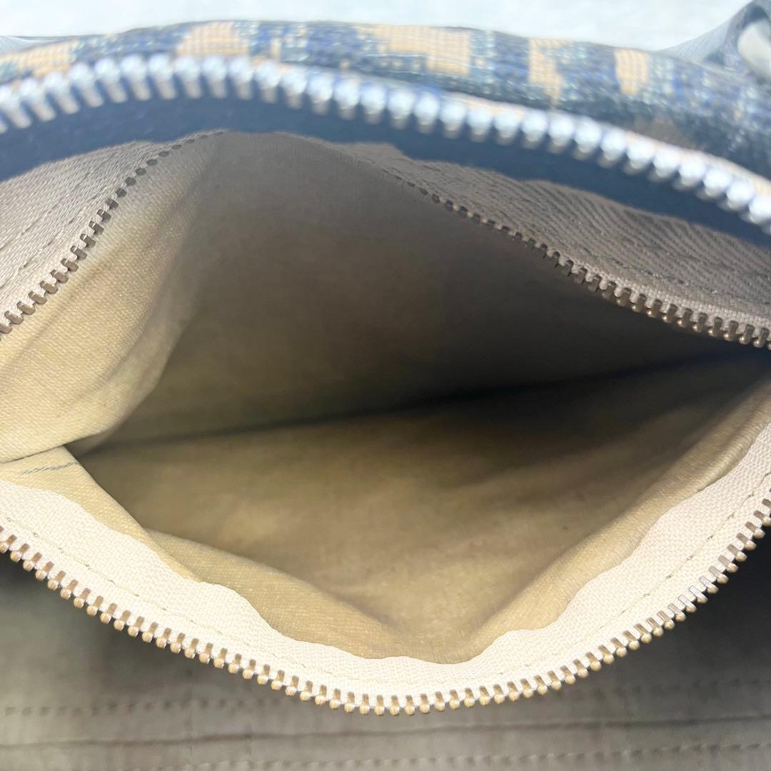 【美品】クリスチャンディオール トロッター ボストンバッグ ネイビー