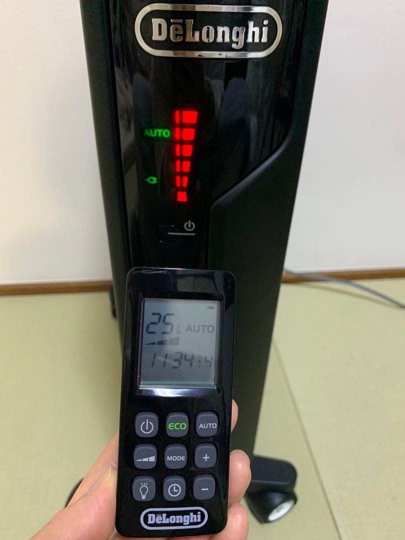 デロンギ　MDH15-BK リモコン付き