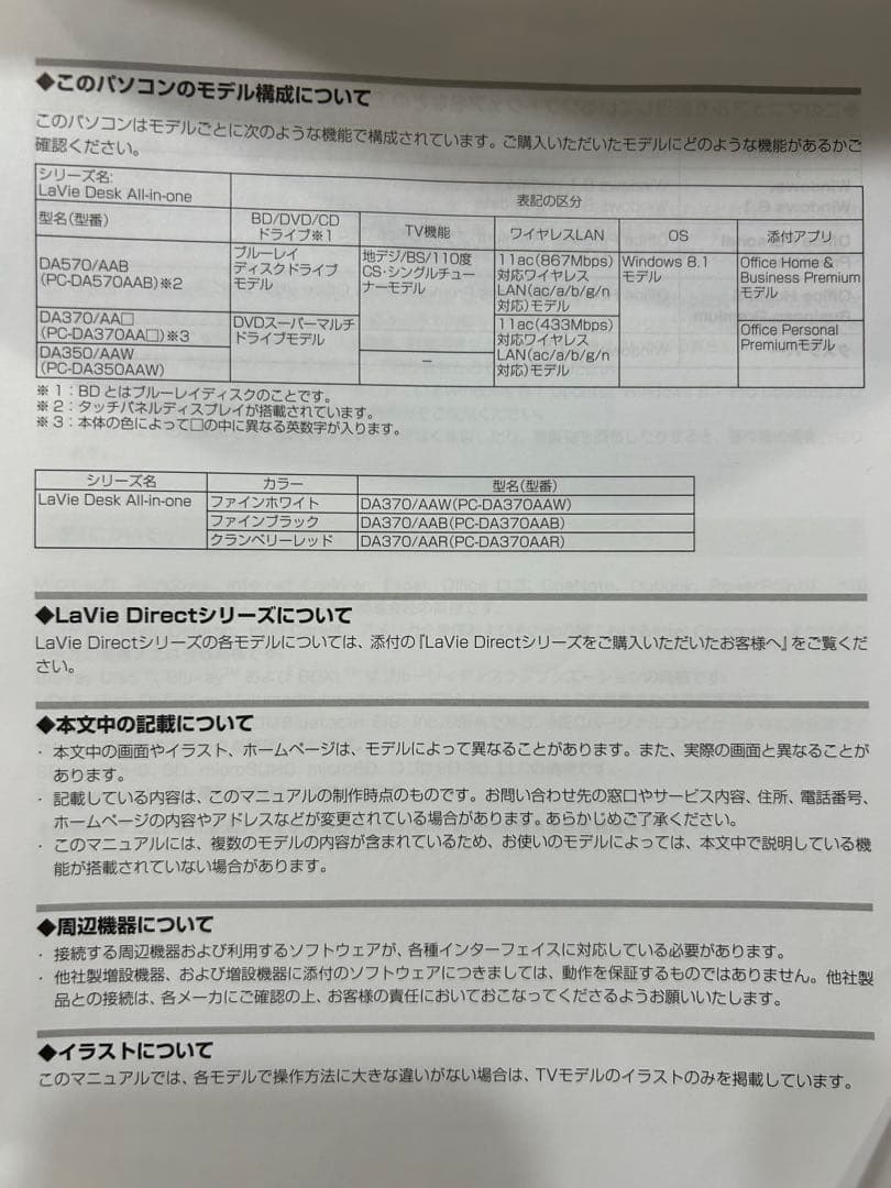 NEC 一体型デスクトップPC ホワイト