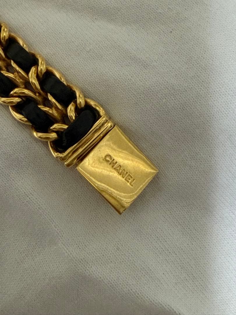 【CHANEL】シャネル プルミエール ブラック ゴールド　腕時計 レディース