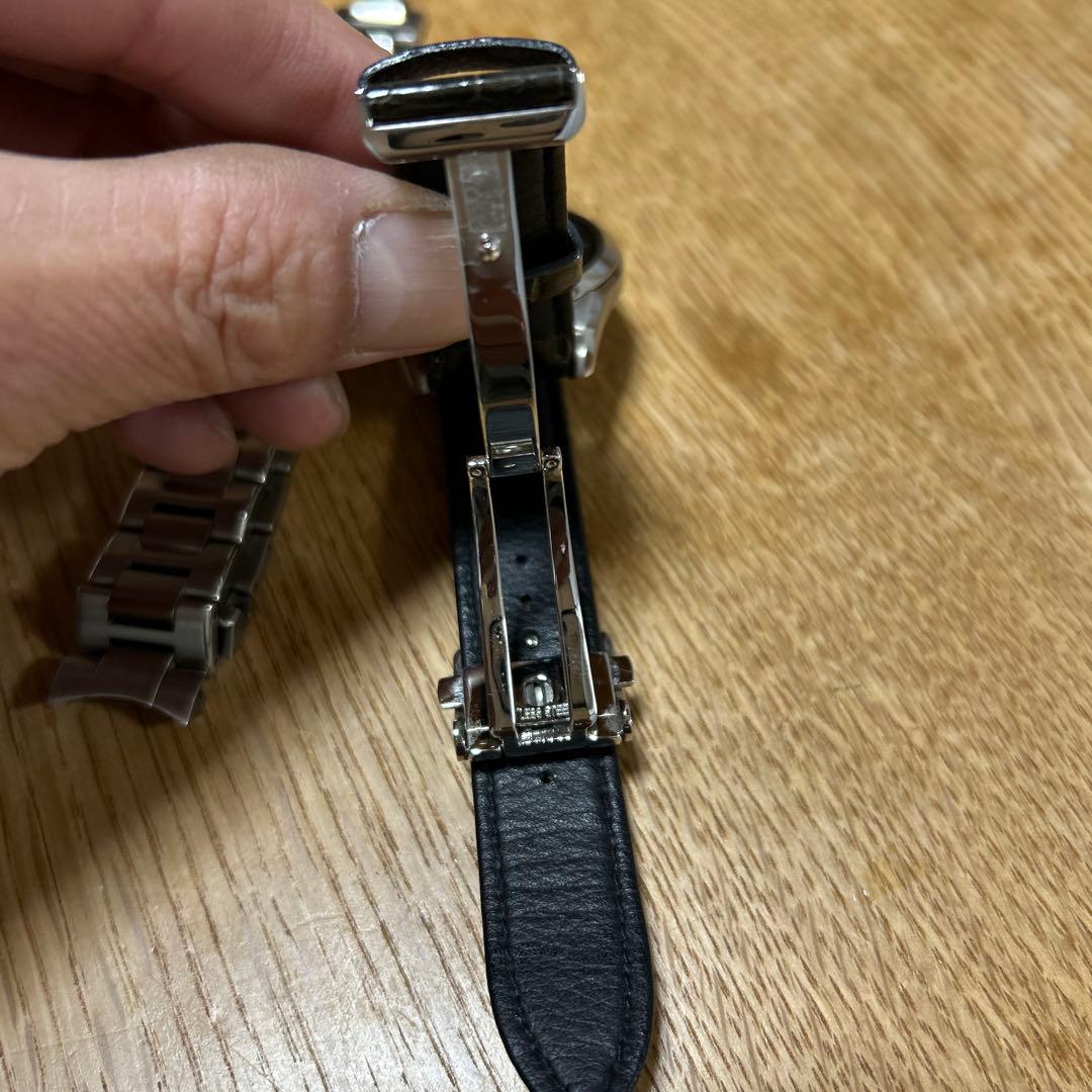 SEIKO DOLCE チタン電波ソーラー　クロコダイル　Dバックルベルト