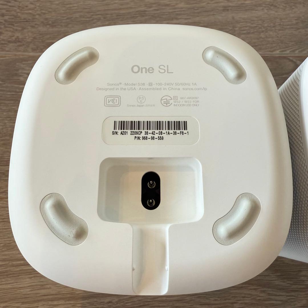 【極美品】Sonos ONE SLホワイト　2台