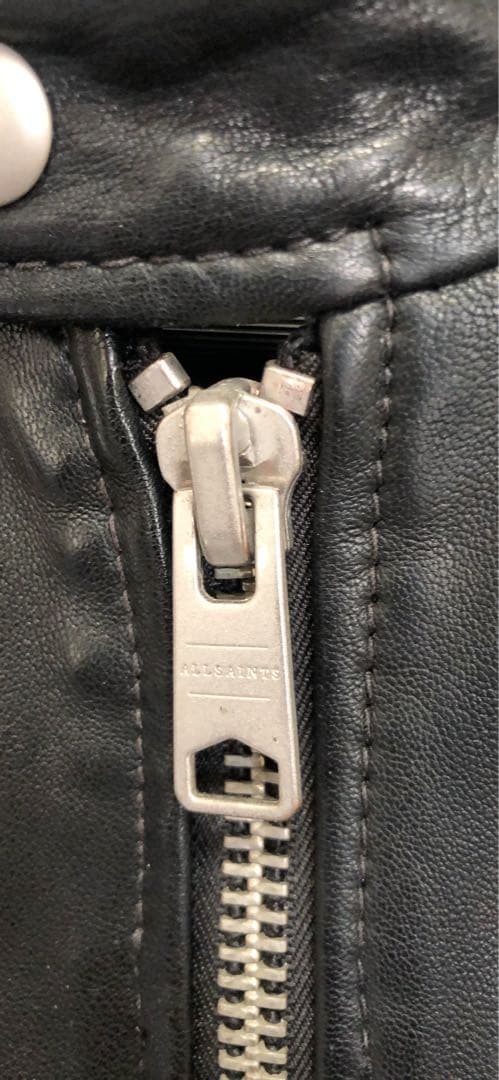 オールセインツ　ALL SAINTS 羊革　レザーシングルライダースジャケット