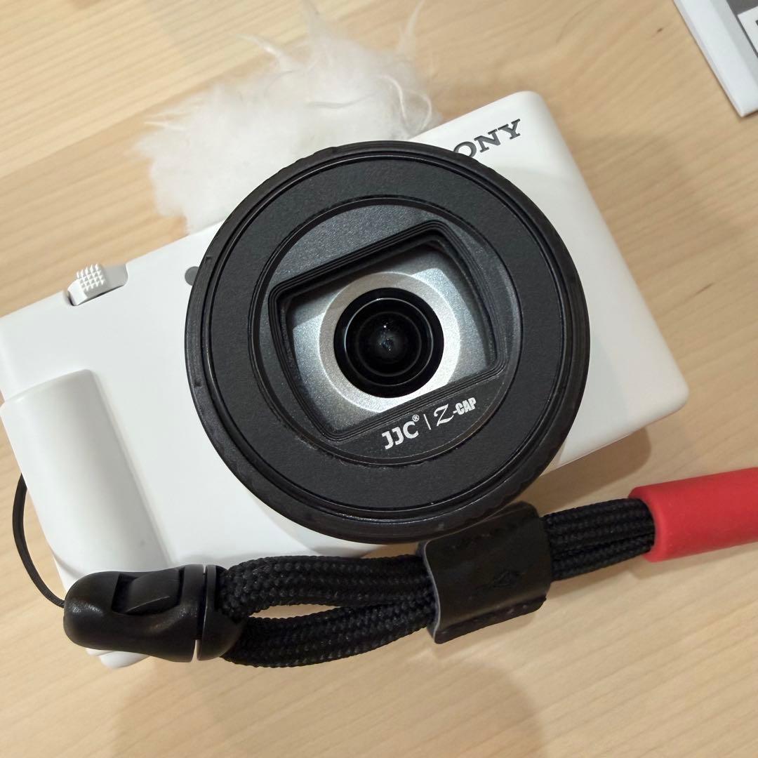 SONY VLOGCAM ZV-1F ホワイト グリップ・SDカード付