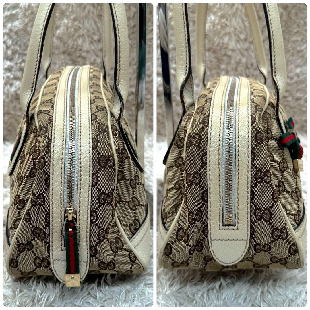 【美品】GUCCI シェリーライン プリンシー ミニボストン ショルダーバッグ