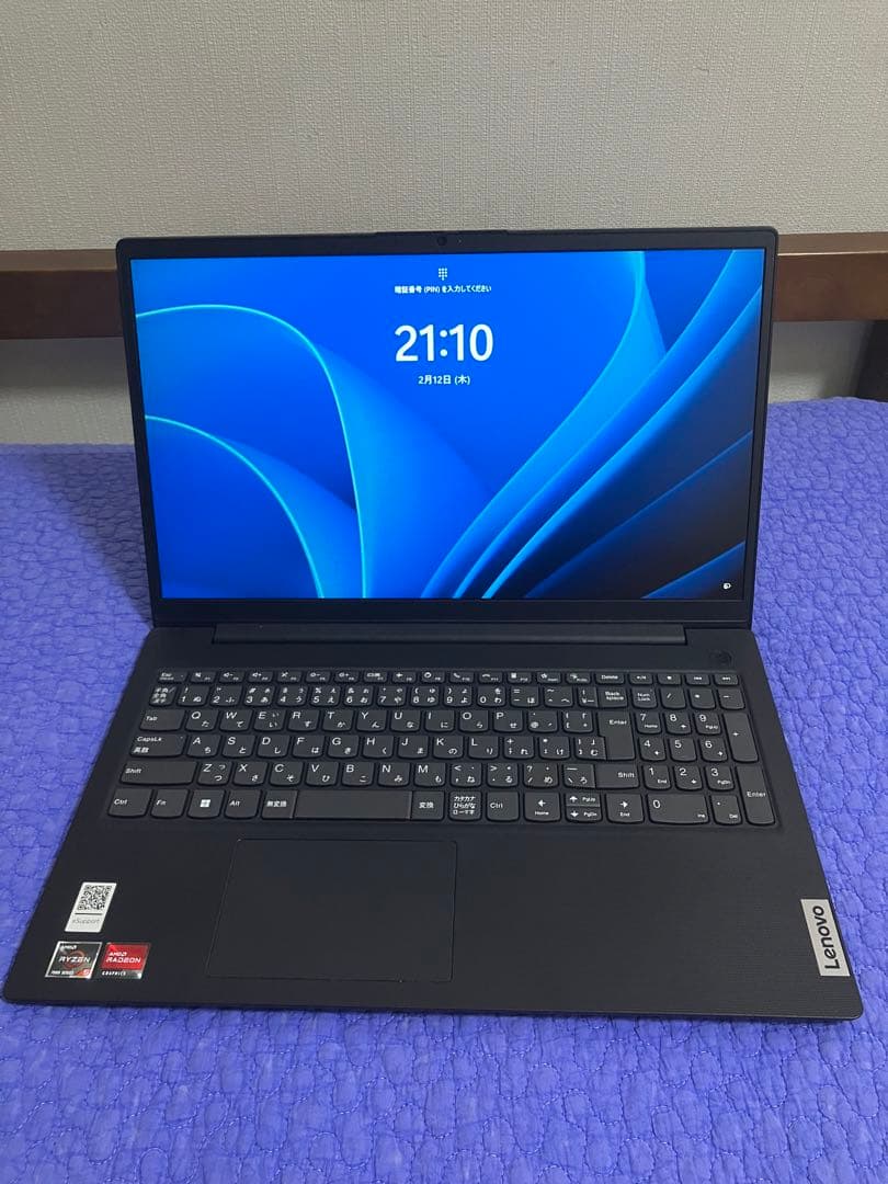 Windowsノート本体 Lenovo V15 Gen4 Ryzen5 7430U 8GB 256GB