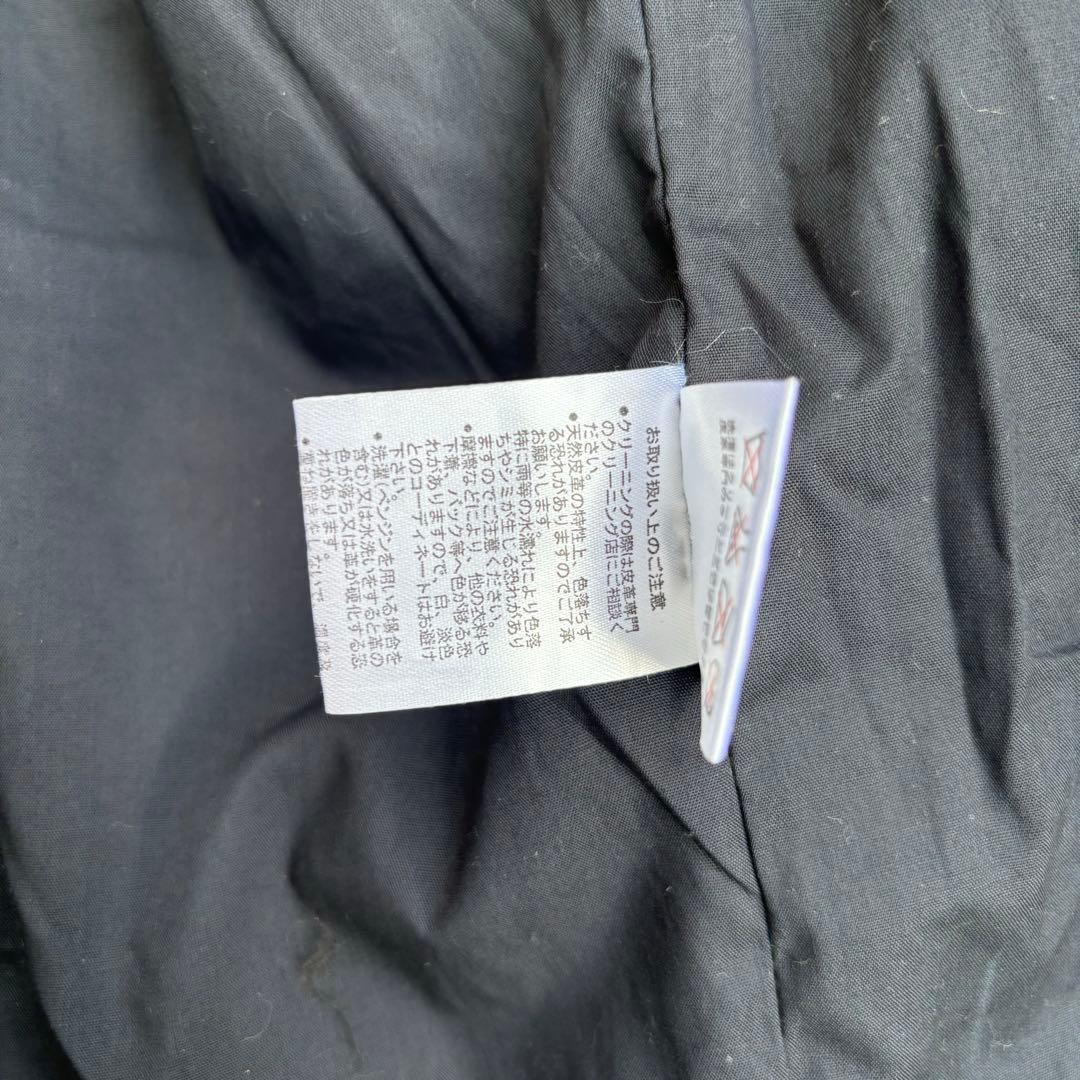 新品未使用✨レザートラッカージャケット　Gジャン　1st 本革　ネイビー