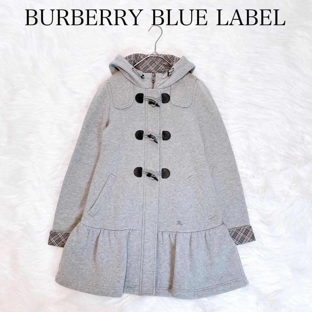 バーバリーブルーレーベル　ダッフルコート　グレー