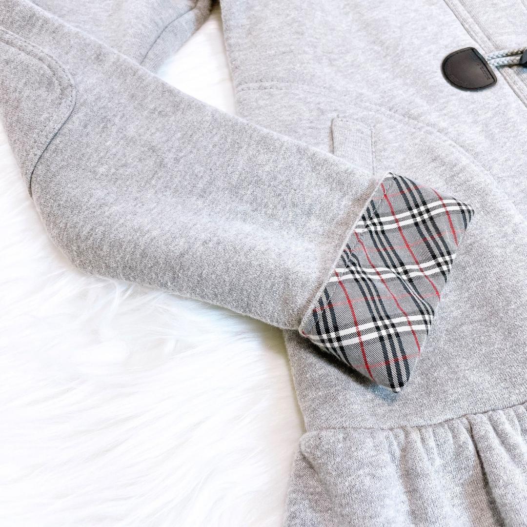 バーバリーブルーレーベル　ダッフルコート　グレー