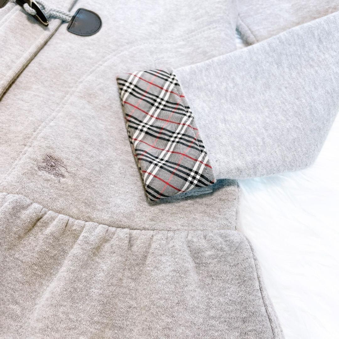 バーバリーブルーレーベル　ダッフルコート　グレー