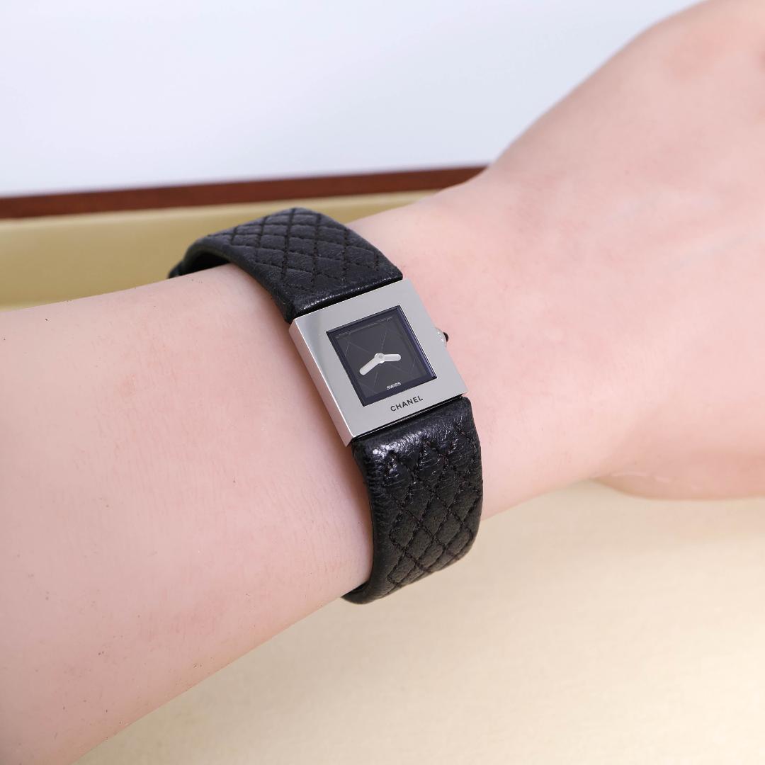 稼働 CHANEL 腕時計 マトラッセ VH59707 レディース 2623