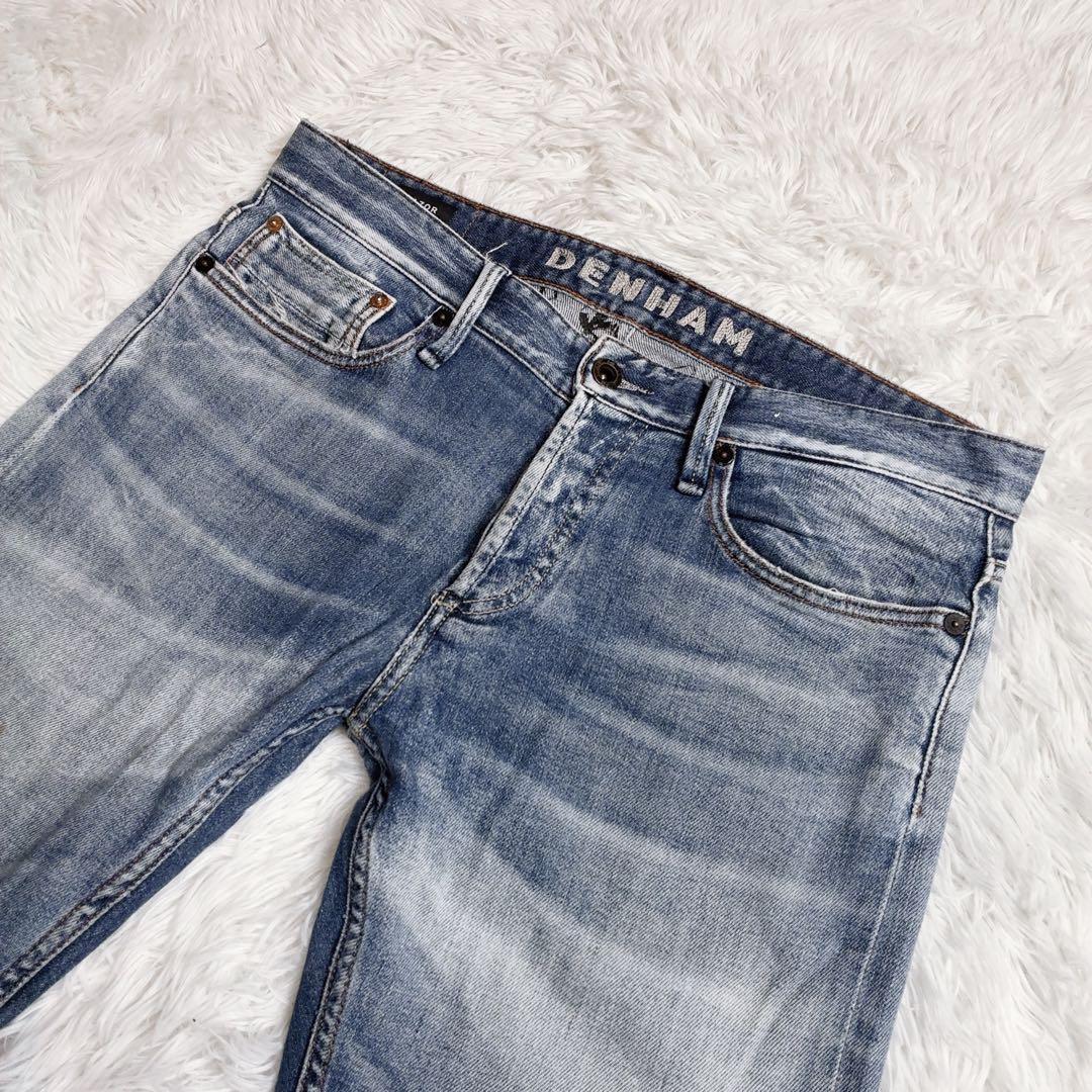 DENHAM レイザー スリムフィット W33 カンディアーニ ストレッチ 赤耳