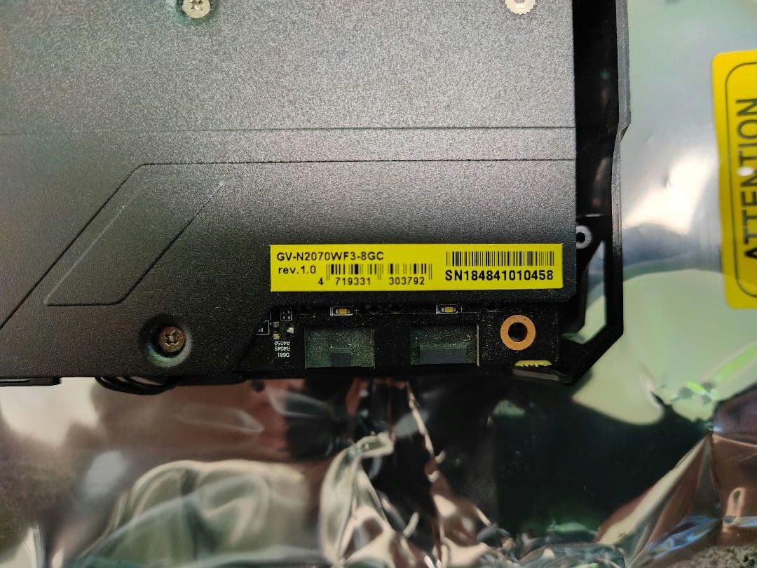 RTX-2070 GIGABYTE グラフィックボード