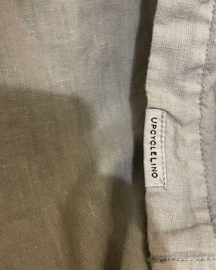 confect UpcycleLino バンドカラーシャツ サイズ2