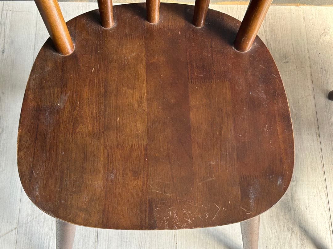 ①希少　ウィンザーチェア　スポークチェア　ヴィンテージチェア　2脚セット　SH