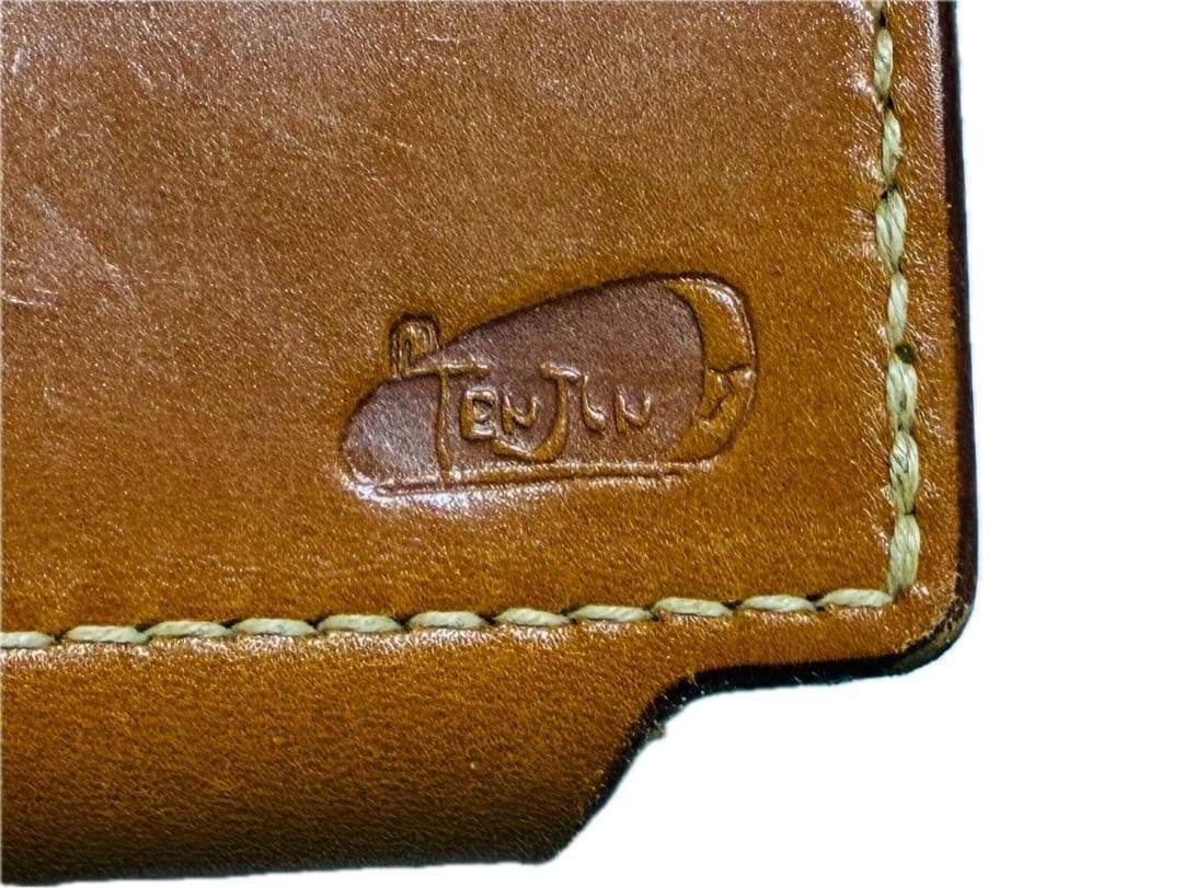 【美品】天神ワークス　TENJIN ウォレットホルダー　ケース　タン