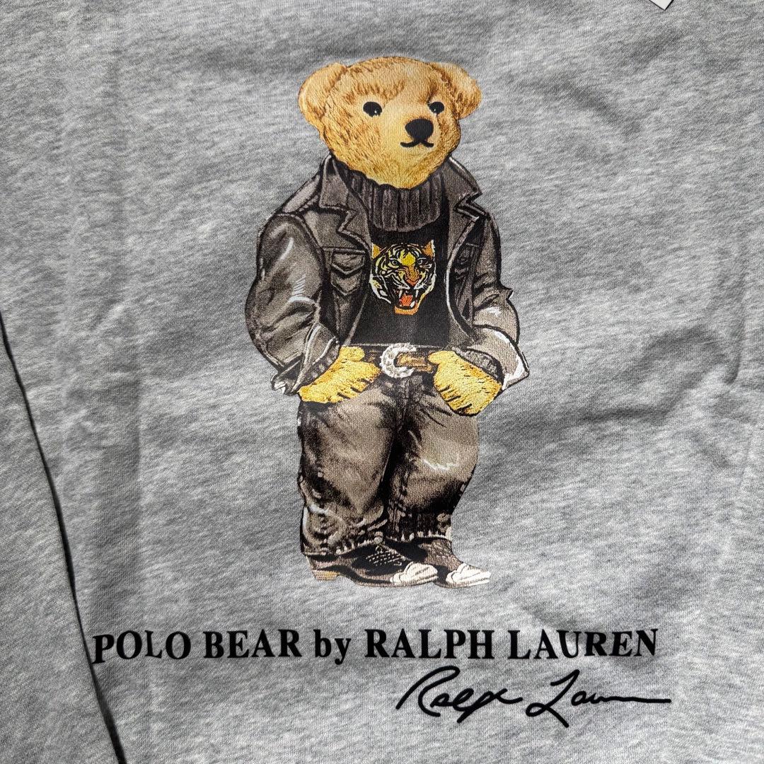 Mサイズ ポロラルフローレン ポロベア スウェット グレー メンズ レディース