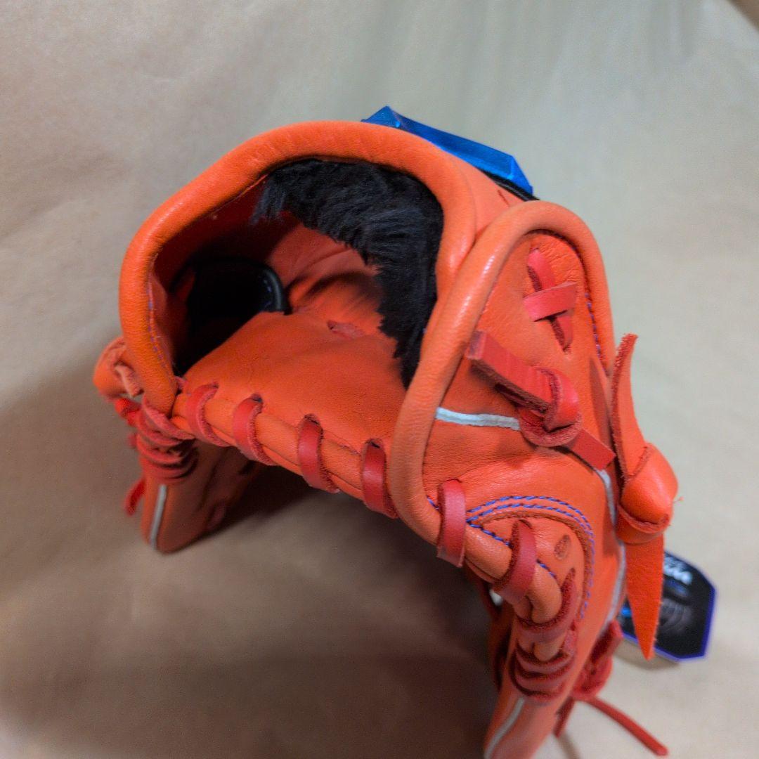 Mizuno:左投げ:軟式グローブ:スプレンディッドオレンジ:サイズ14:外野手