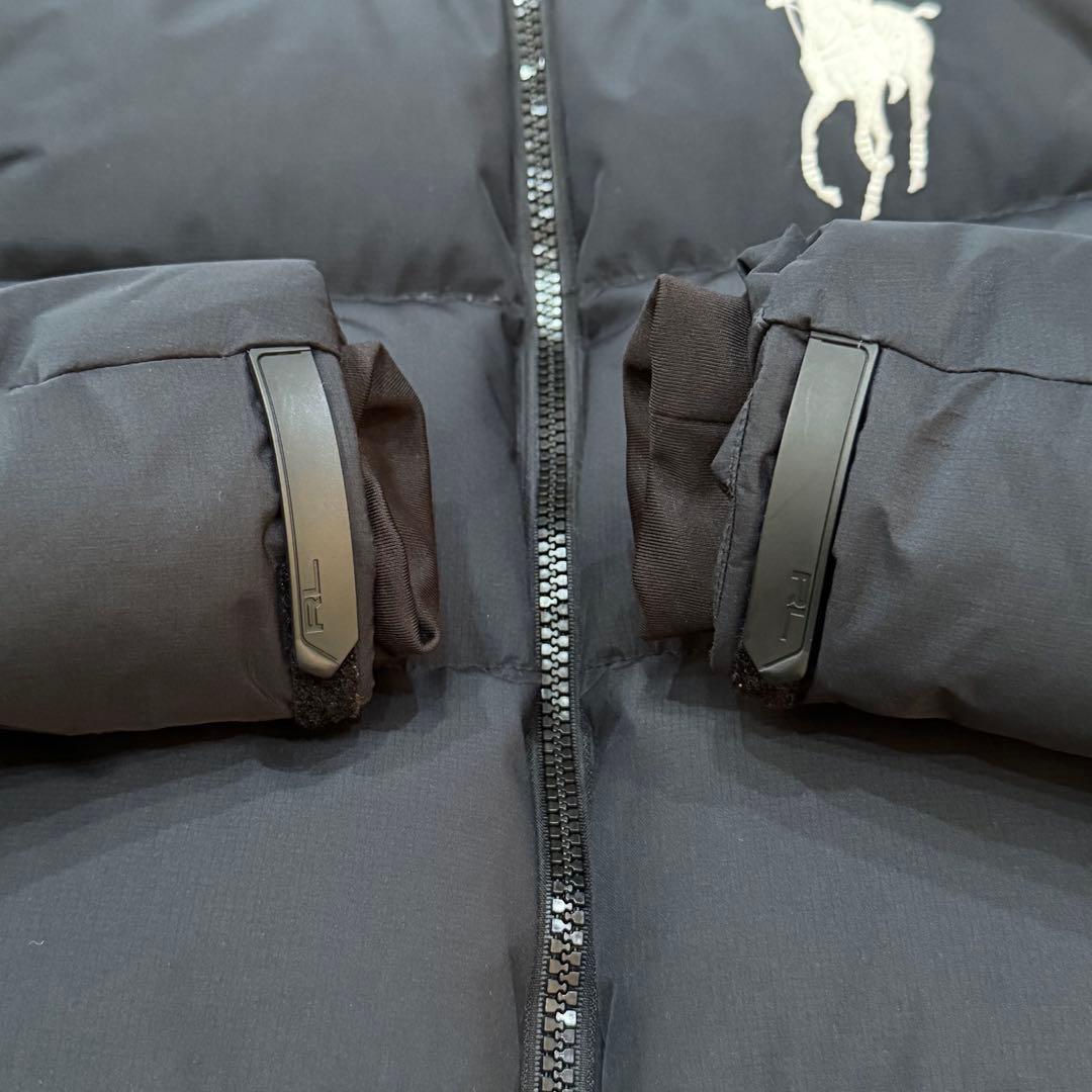 1951　ポロラルフローレン　ダウンジャケット　ビッグポニー　XS　黒　赤