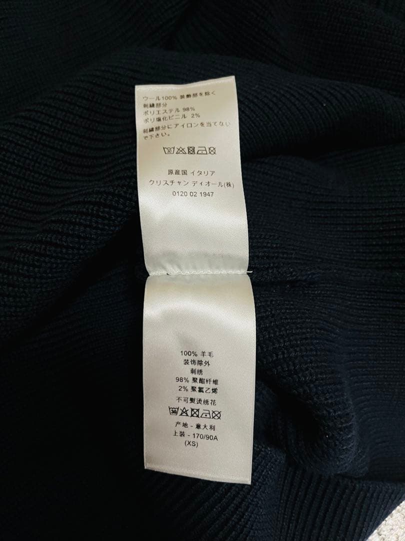 ひ*げ様 DIOR ディオール ハイカラー ジップセーター メンズ レディース