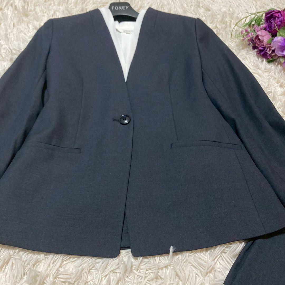 【未使用級♡2.9万相当】プラステ　リネンブレンドカラーレス　パンツスーツ　M