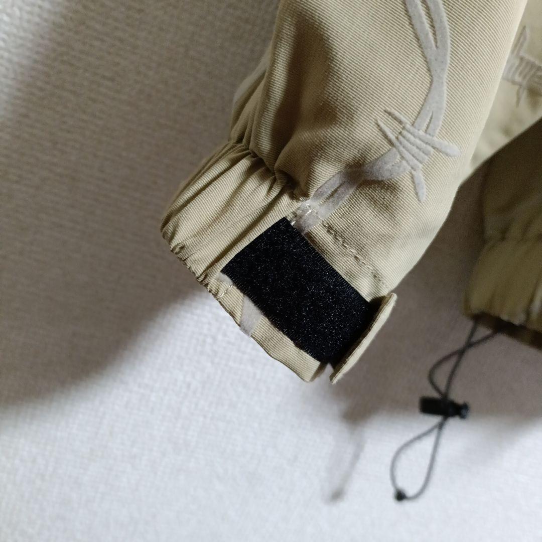 HUF ベージュ ナイロンジャケット フロントポケット Мサイズ