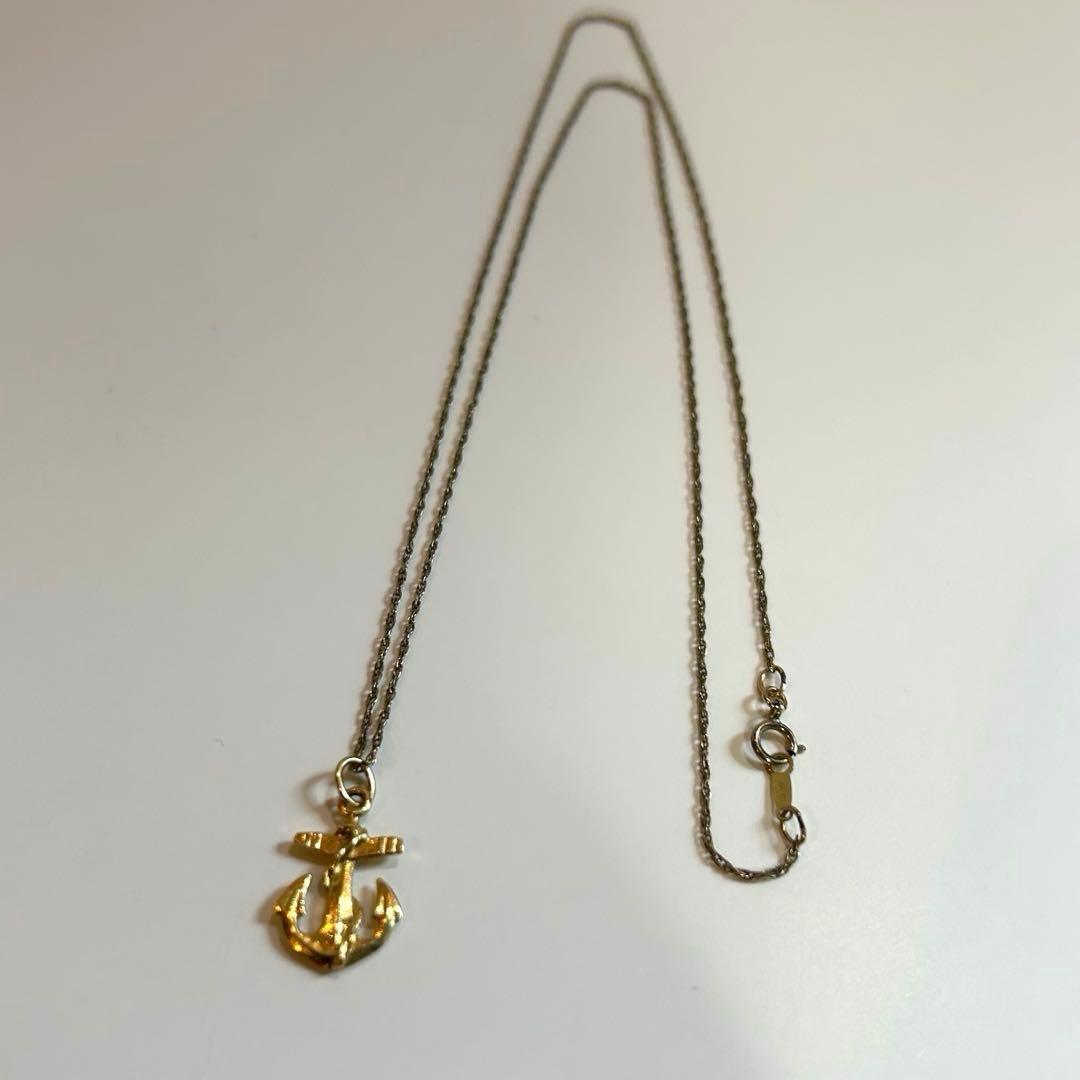 18金 錨 アンカー ペンダントトップ &チェーン