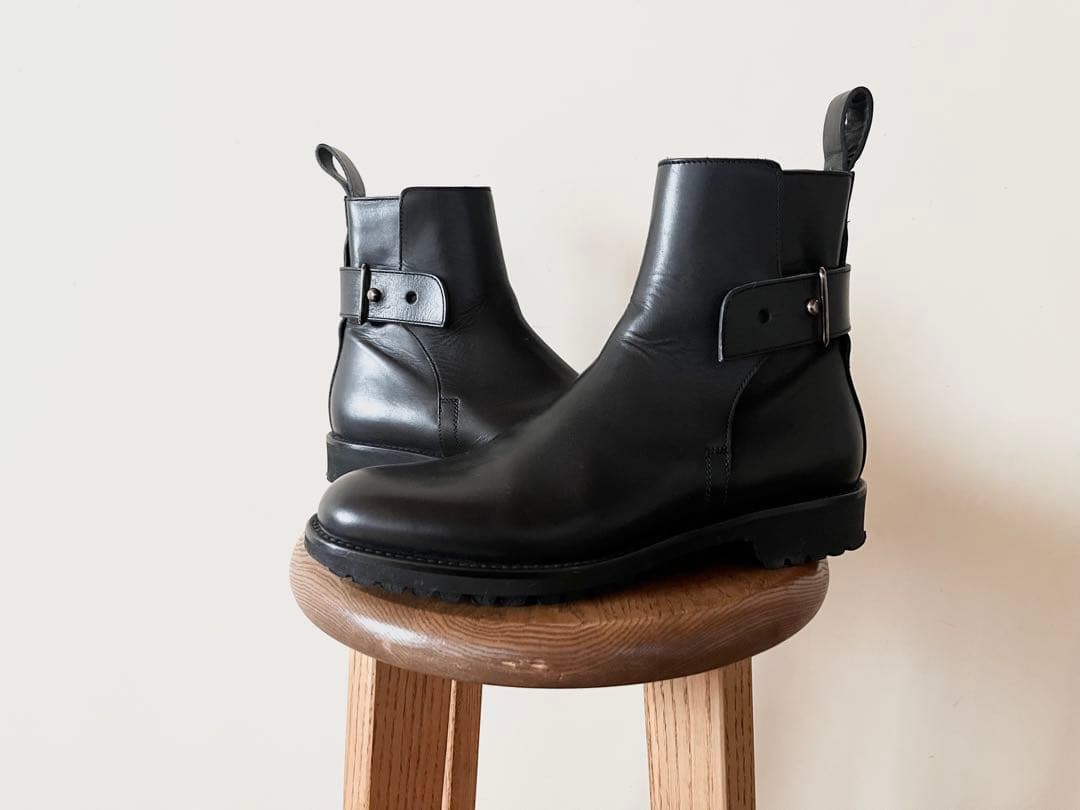 極美品 定価18万 2023新作 マーガレットハウエル レザーストラップブーツ