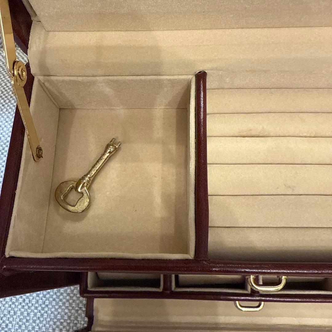 タサキ　レザージュエリーボックス　宝石箱　田崎真珠